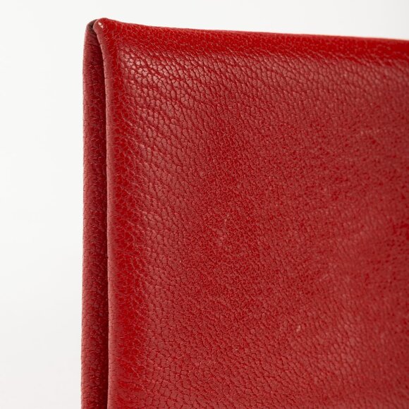 Hermes Calvi Vermillion Chevre Mysore Leather Card Holder - Picture 6 of 9